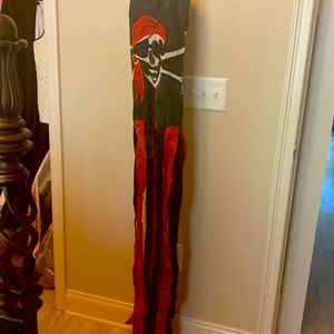 Pirate fun- 55 in wind sock and 25 ft pennant